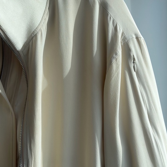 Helmut Lang Cream Bomber Jacket - Picture 5 of 8